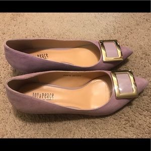 Elegant purple flats